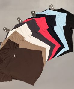 تیشرت پایین هلال - قهوه ای, Large